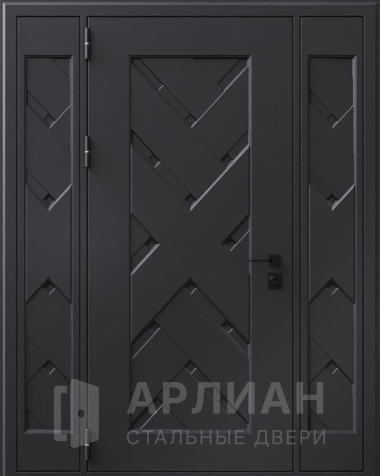 Фото «Стальная входная дверь из массива для загородного коттеджа усиленная №449»