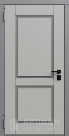 Фото №2 «Белая дверь МДФ с черной фурнитурой №698»